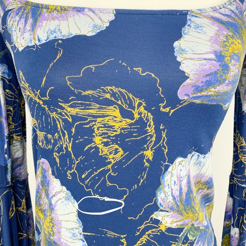WE THE FREE Printed Birds Of Paradise Bell Sleeve - Picture 12 of 12